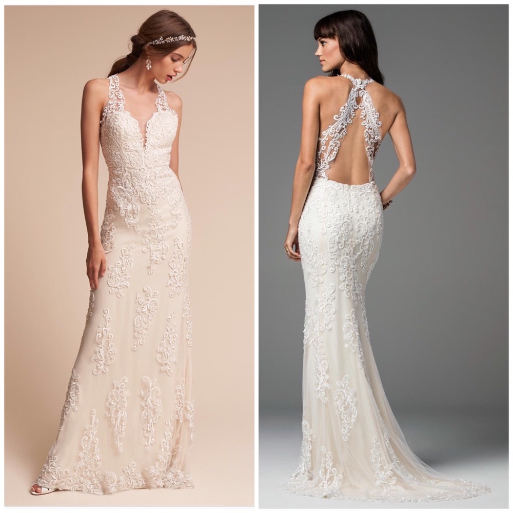 BHLDN Sookie lace tulle Gown. NEVER USED - Picture 3 of 8